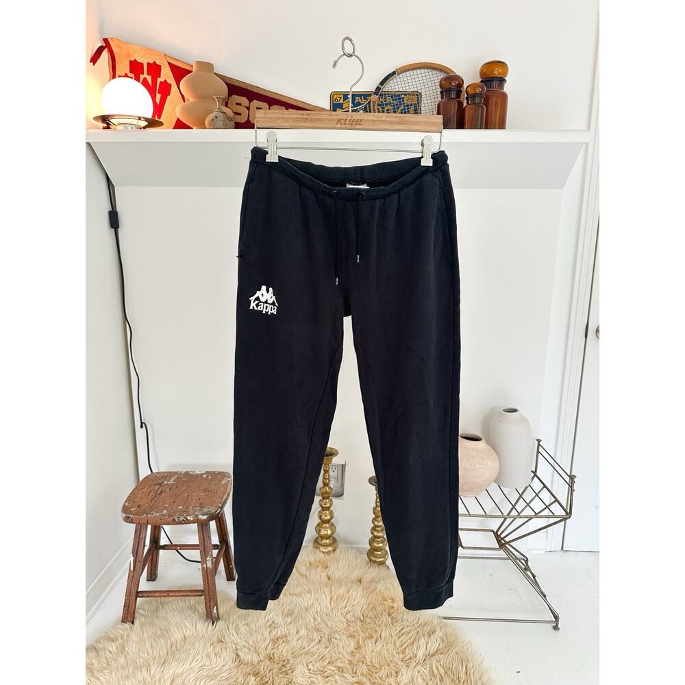 Kappa Black Sweatpants Large